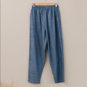 rachel craven layering pant in chambray NWT one size